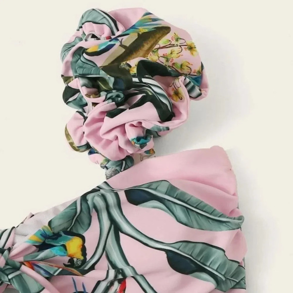 NEW! “Pattie” Tropical Print Cap Sleeve Bikini - Picture 12 of 15